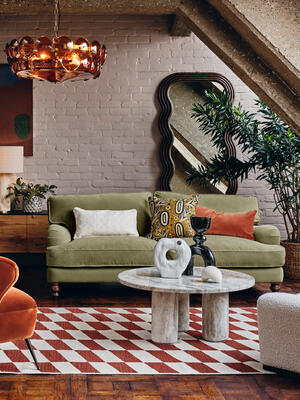 Arundel Three Seater Sofa - Velvet Lichen - Listing Image