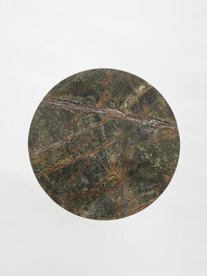 Fleet Side Table - Large/Low - Jurassic Green Marble - Hover Image