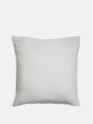 Luna Linen Pillowcase - Light Grey - Square - Listing Image