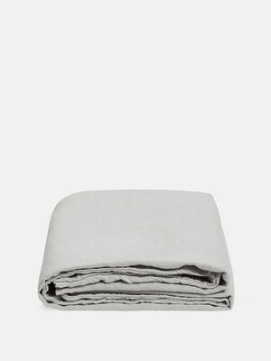 Luna Linen Pillowcase - Light Grey - Square - Hover Image