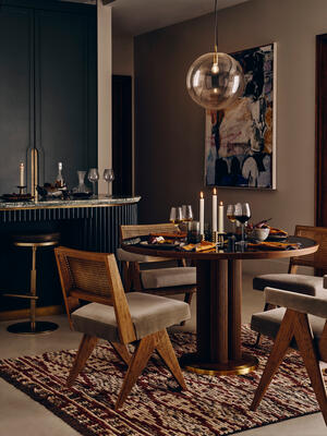 Hayward Dining Chair - Velvet - Fern  - Hover Image