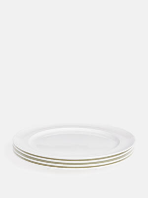 House Starter Plate - Bone China - White - Set of Four - Listing Image
