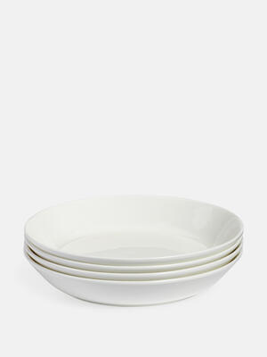 House Low Bowl - Bone China - White - Set of Four - Listing Image