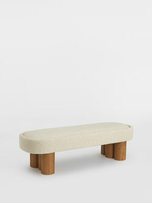 Nieve Bench - Boucle Sand - Listing Image