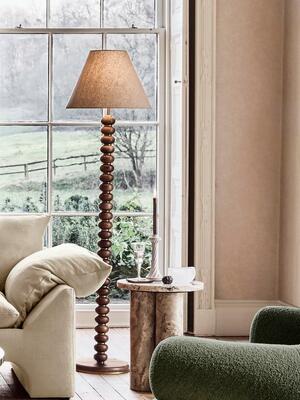 Greyson Floor Lamp - Oak - Tall - Listing Image