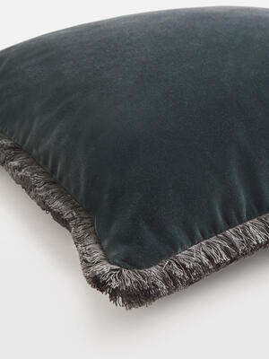 Margeaux Square Cushion - Grey Blue - Hover Image