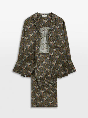 Obie Sage Silk Pyjamas - Large - Listing Image