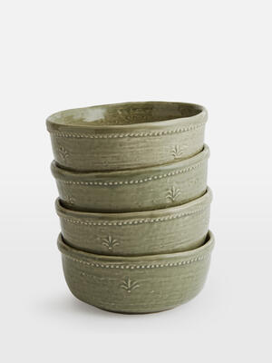 Hillcrest Cereal Bowl - Green - Set of Four - Listing Image