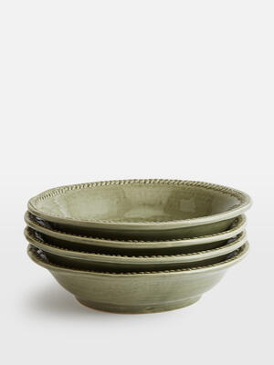 Hillcrest Pasta Bowl - Green - Set of Four - Listing Image