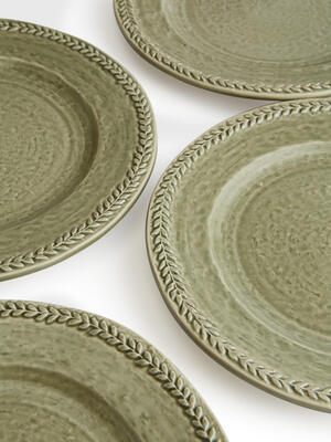 Hillcrest Side Plate - Green - Set of Four - Hover Image