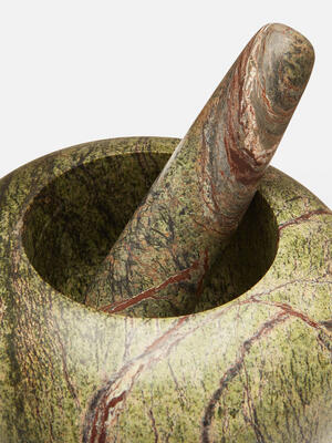 Amelie Pestle & Mortar - Green Marble - Hover Image