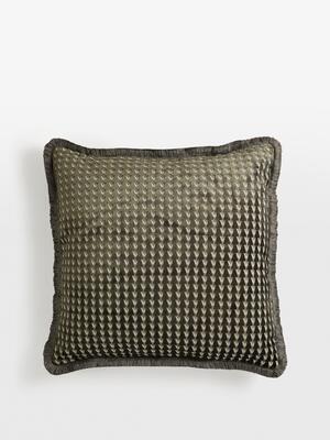 Charis Square Cushion - Large - Charcoal - Listing Image