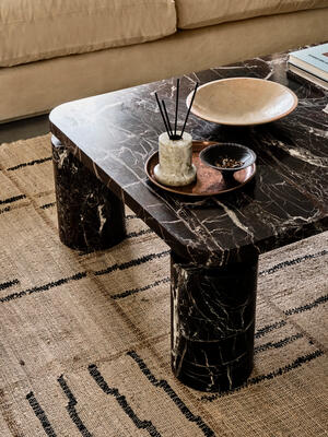 Carter Coffee Table - Rosso Levanto Marble - Listing Image