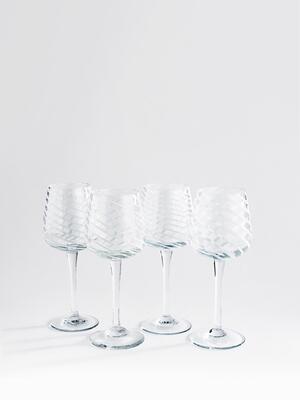 Coletta Red Wine Glass - White - Set of Four - Listing Image