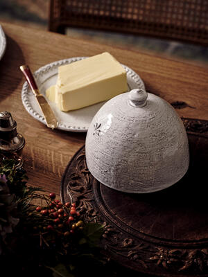 Hillcrest Butter Dish - White - Hover Image