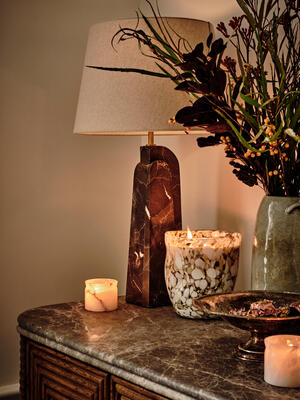 Darcy Marble Table Lamp - Brown - Listing Image
