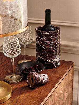Pavel Red Marble Wine Cooler - Listing Image