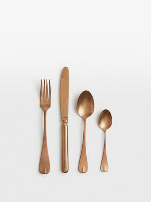 Stonewashed Cutlery - Rose Gold - Set of 24 - Listing Image
