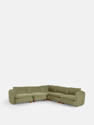 Vivienne Modular Corner Sofa - Velvet Lichen - Listing Image