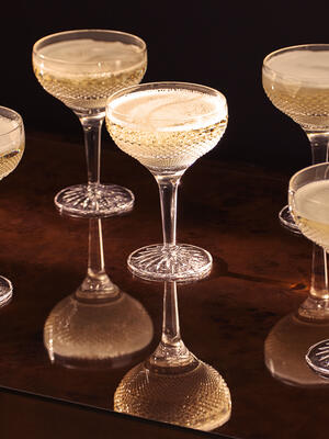 Huxley Cut Crystal Coupe Glass - Set of Four - Listing Image