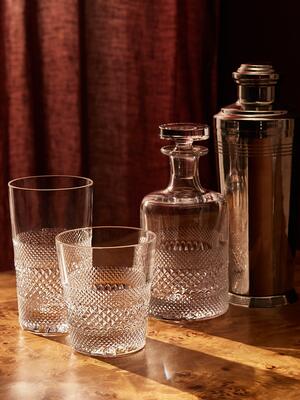 Huxley Cut Crystal Rocks Glass - Set of Four - Hover Image