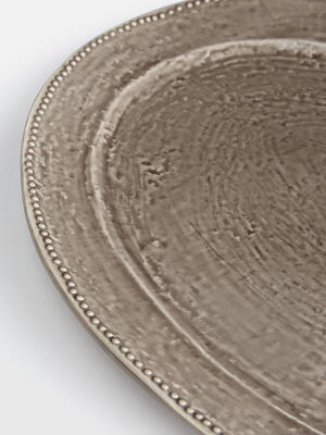 Hillcrest Oval Serving Platter - Grey - Hover Image