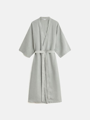Eloise Linen Oversized Robe - Sage - Listing Image