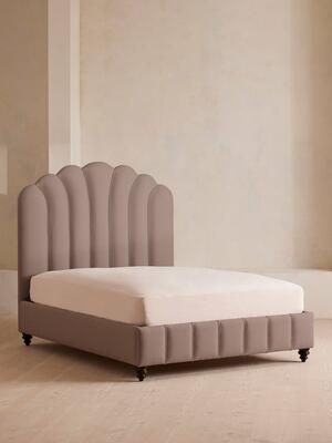 Manette Bed - Double - Linen - Mushroom - Hover Image