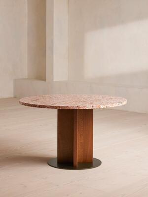 Dalmati Outdoor Dining Table - Red Terrazzo - Listing Image