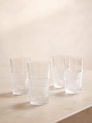 Huxley Cut Crystal Highball Glass - Set of Four - Hover Image