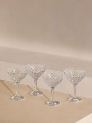 Barwell Cut Crystal Champagne Coupe - Set of Four - Listing Image