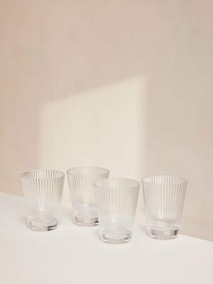 Fluted Water Glass - Set of Four - Listing Image