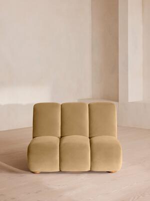 Noelle Modular Armchair - Velvet Camel - Hover Image