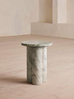 Tisbury Side Table - Terra Bianca Marble - Listing Image
