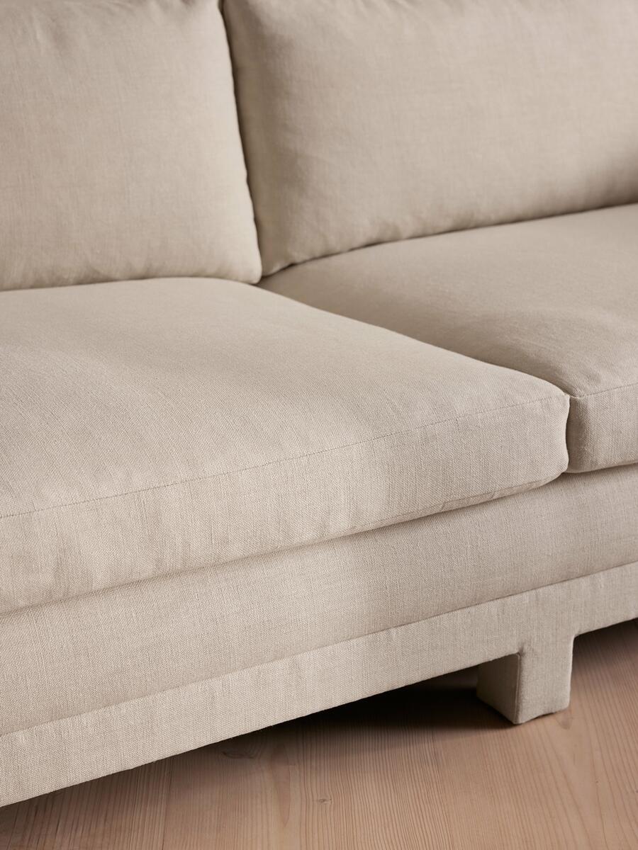 Ashford Three Seater Sofa - Linen - Bisque - Images - Image 6