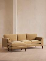 Reya Chaise-end Sofa - Velvet - Camel - Listing - Thumbnail 2