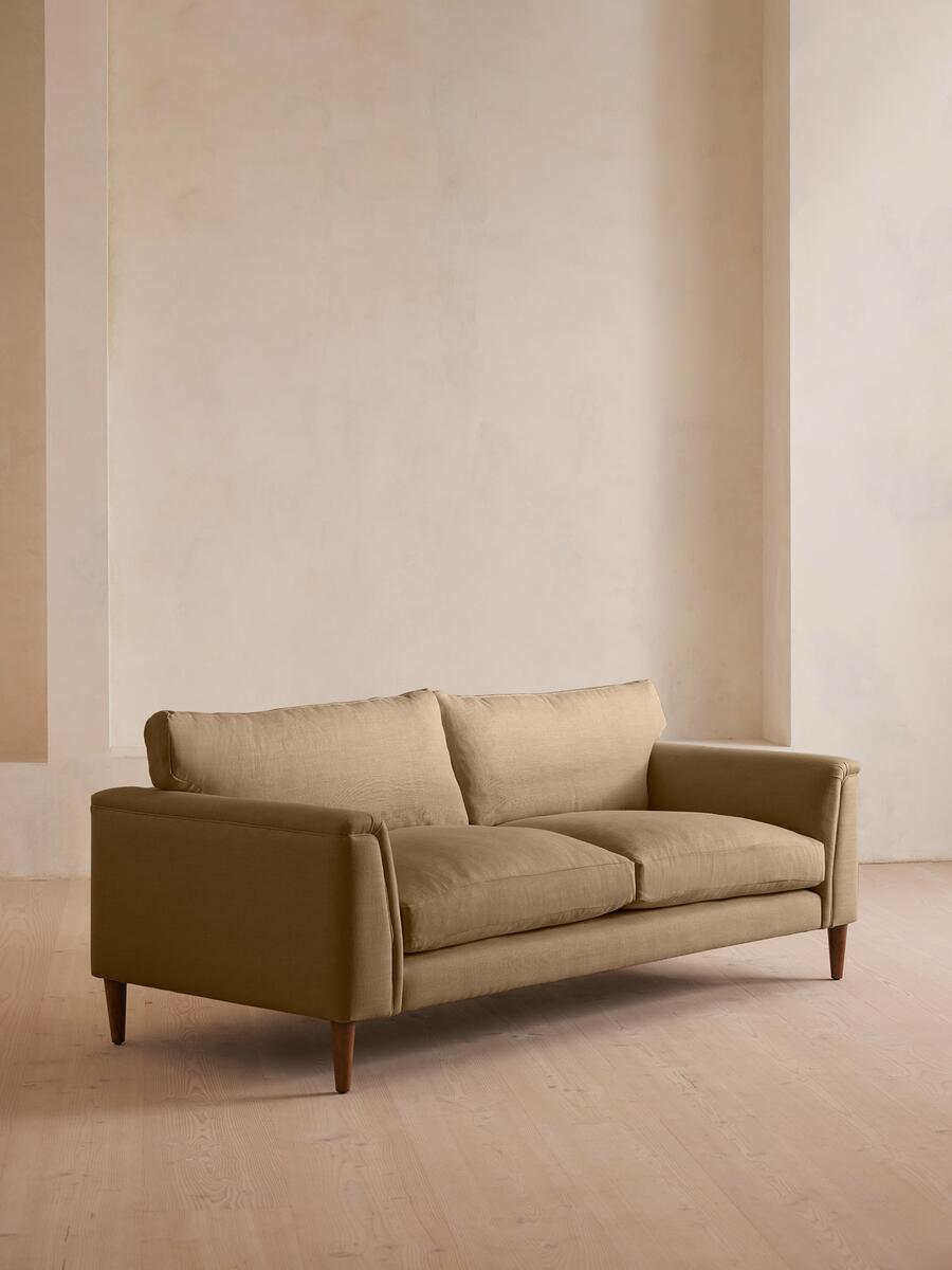 Reya Three Seater Sofa - Linen - Wheat - Listing - Image 1