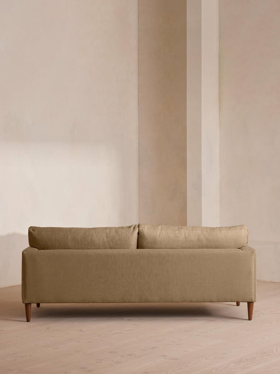 Reya Three Seater Sofa - Linen - Wheat - Images - Image 4