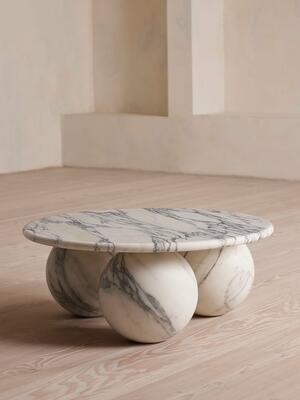 Oxley Coffee Table - Arabescato Corchia Marble - Hover Image