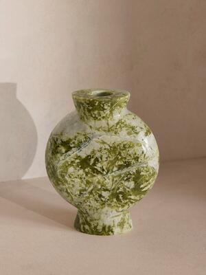 Sesso Vase - Wide - Green - Listing Image