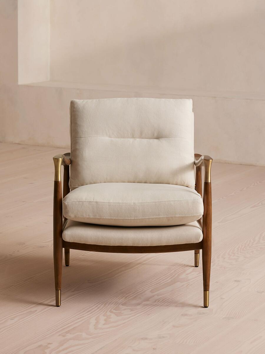 Theodore Armchair - Linen - Natural  - Listing - Image 2
