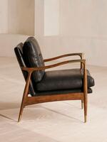 Theodore Armchair - Leather - Black - Images - Thumbnail 5