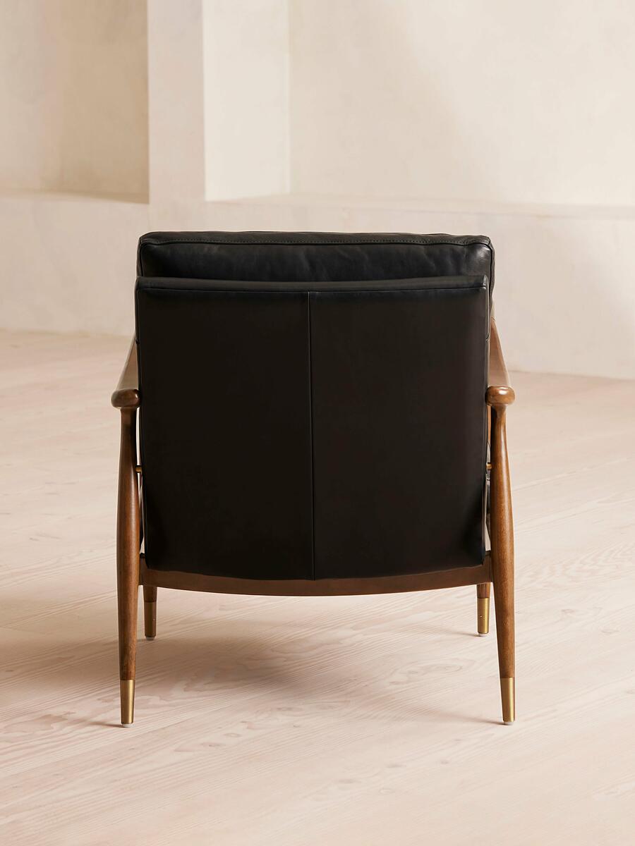 Theodore Armchair - Leather - Black - Images - Image 6