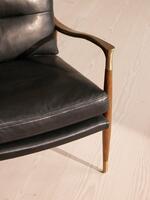 Theodore Armchair - Leather - Black - Images - Thumbnail 8