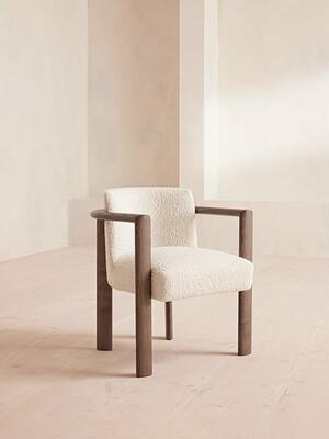 Aria Dining Chair - Boucle - Cream - Listing Image