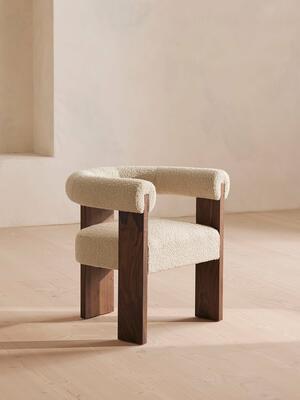 Eldon Dining Chair - Boucle - Walnut - Listing Image
