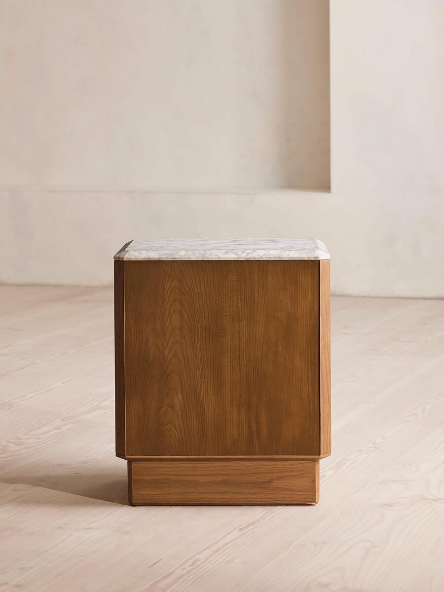 Marius Bedside Table - Small - Arabescato Corchia Marble - Images - Image 5