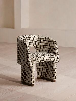 Morrell Outdoor Dining Chair - Geometric - Monochrome - UK - Listing Image