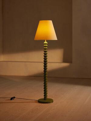 Greyson Floor Lamp - High Gloss Lacquer - Olive - Hover Image