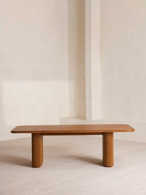 Ryker Dining Table - Stained Teak - Listing Image